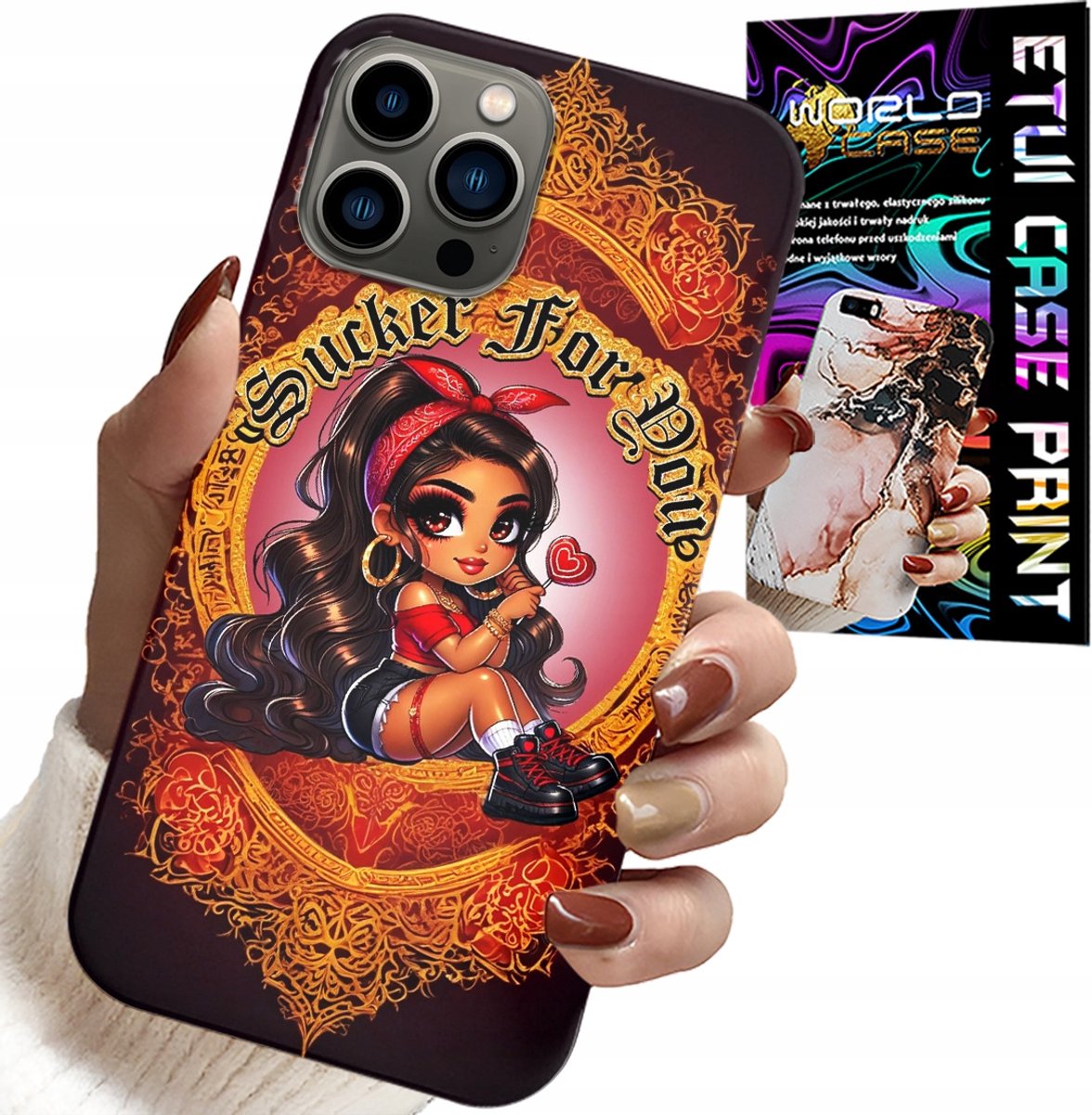 HOESJE VOOR IPHONE 12 PRO MAX - SUCKER FOR YOU MODIEUZE POPPENHOES + GLAS