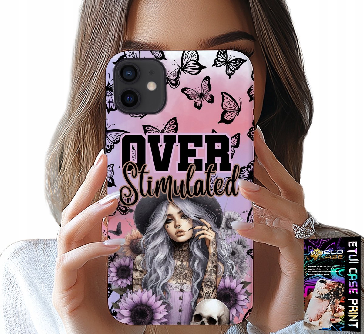 iPhone 12 Mini hoesje - Overprikkeld, tienerpatronen, hoesje