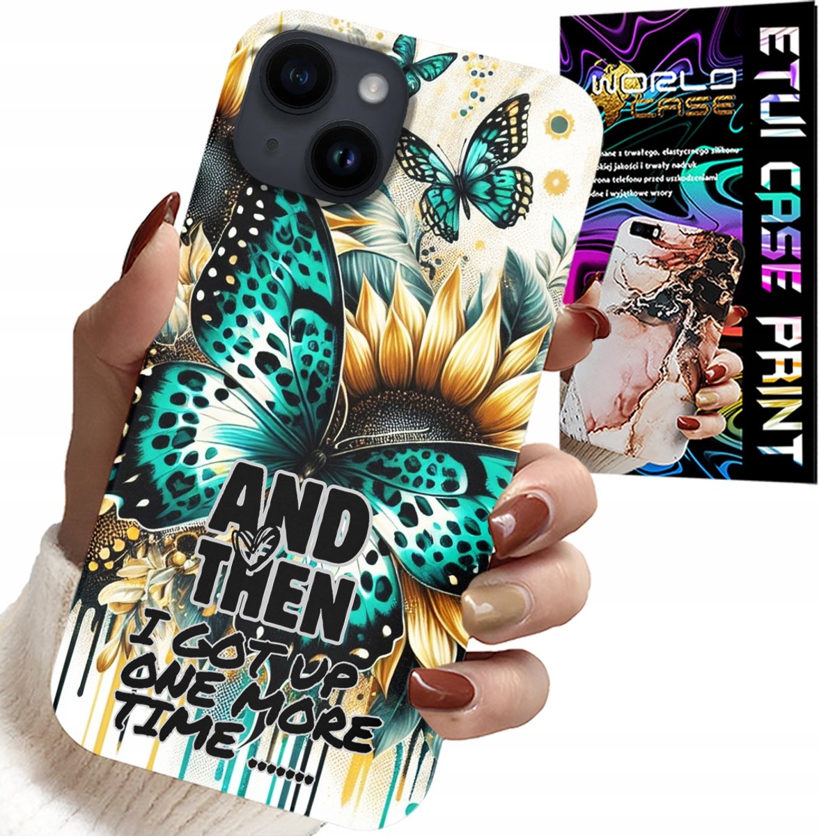 HOESJE VOOR IPHONE 14 PLUS - AND THEN I GOT UP, FEMININE PATTERNS + FILM