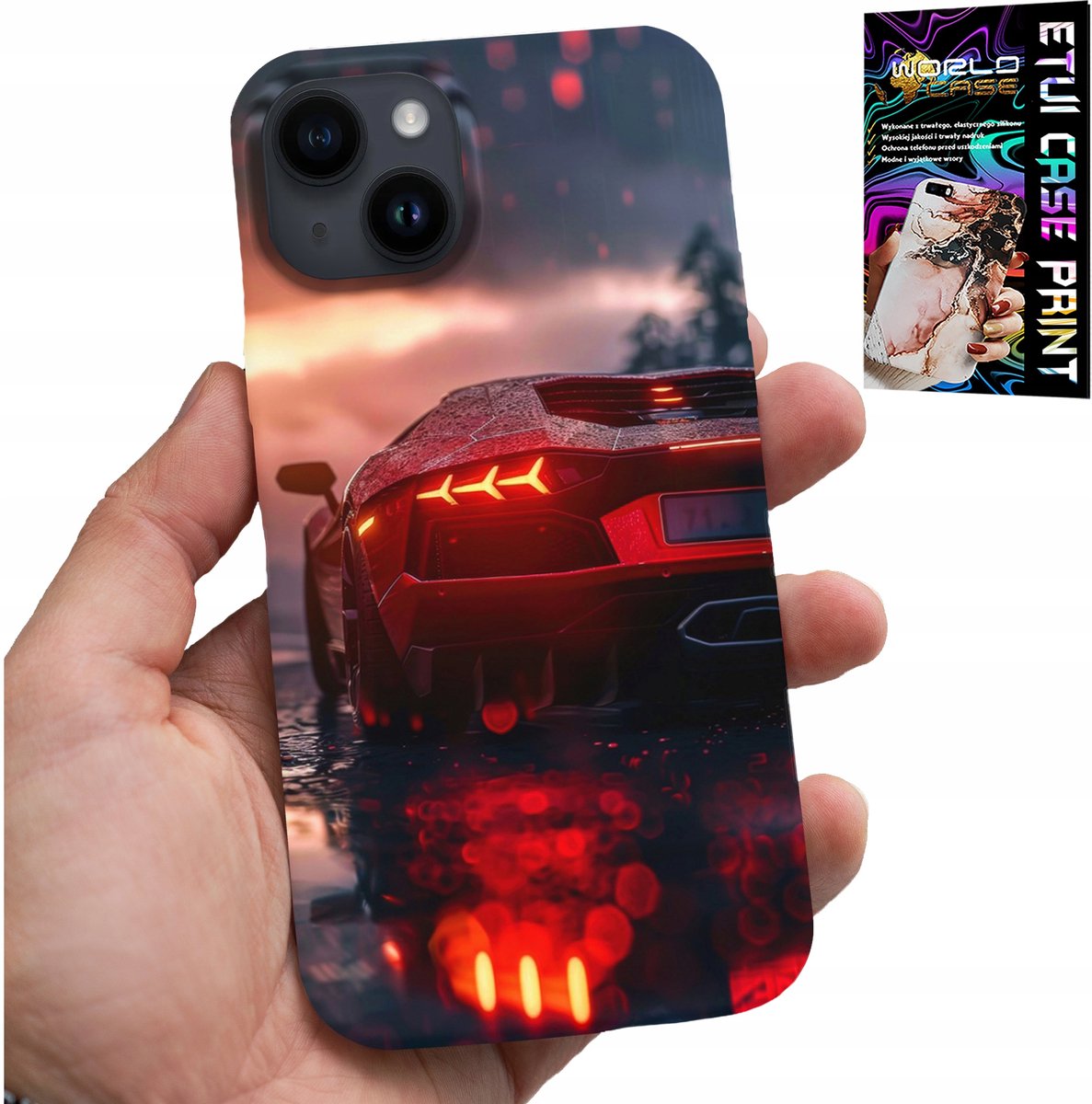 iPhone 14 Plus hoesje - Luxe auto's, Mega patronen, Cover