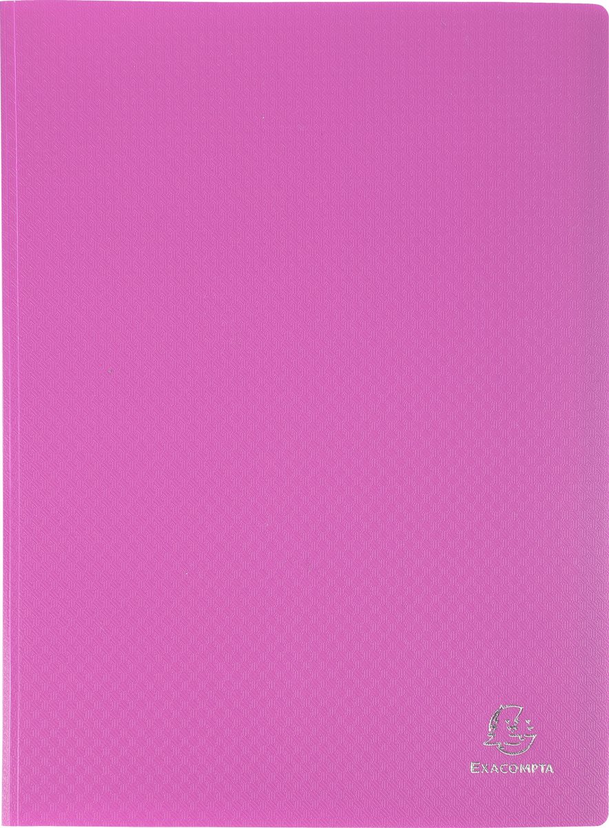 Exacompta 8x OPAK showalbum PP 5/10e - heldere tassen - 80 tassen -160 zichten - A4 - Roze - 88827E