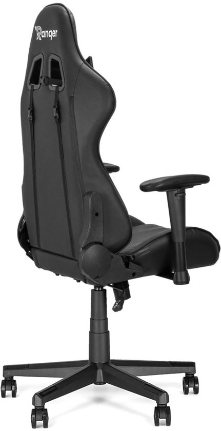 Ranqer Felix – Chaise gaming avec dossier et accoudoirs réglables – Siège gamer Noir