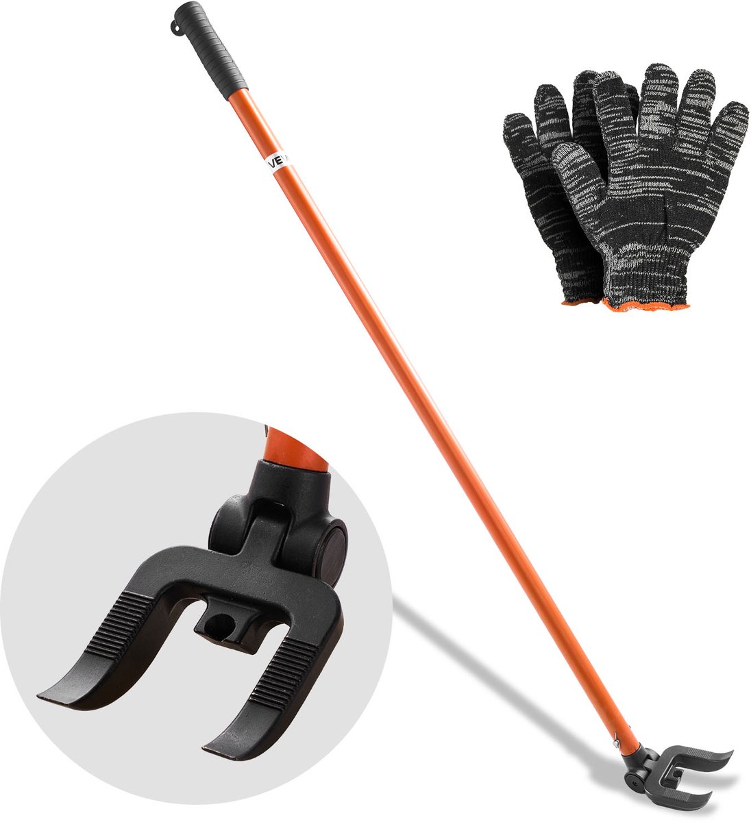 VEVOR Paneelheffer, 907 Kg Hefvermogen, 1270 mm Totale Lengte, Inclusief Handschoenen en Spijkertrekker, Zware Palletbreker voor Het Openwrikken van Vloerbedekkingen, Kozijnen, Daken, Gevelbekleding en Gipsplaten
