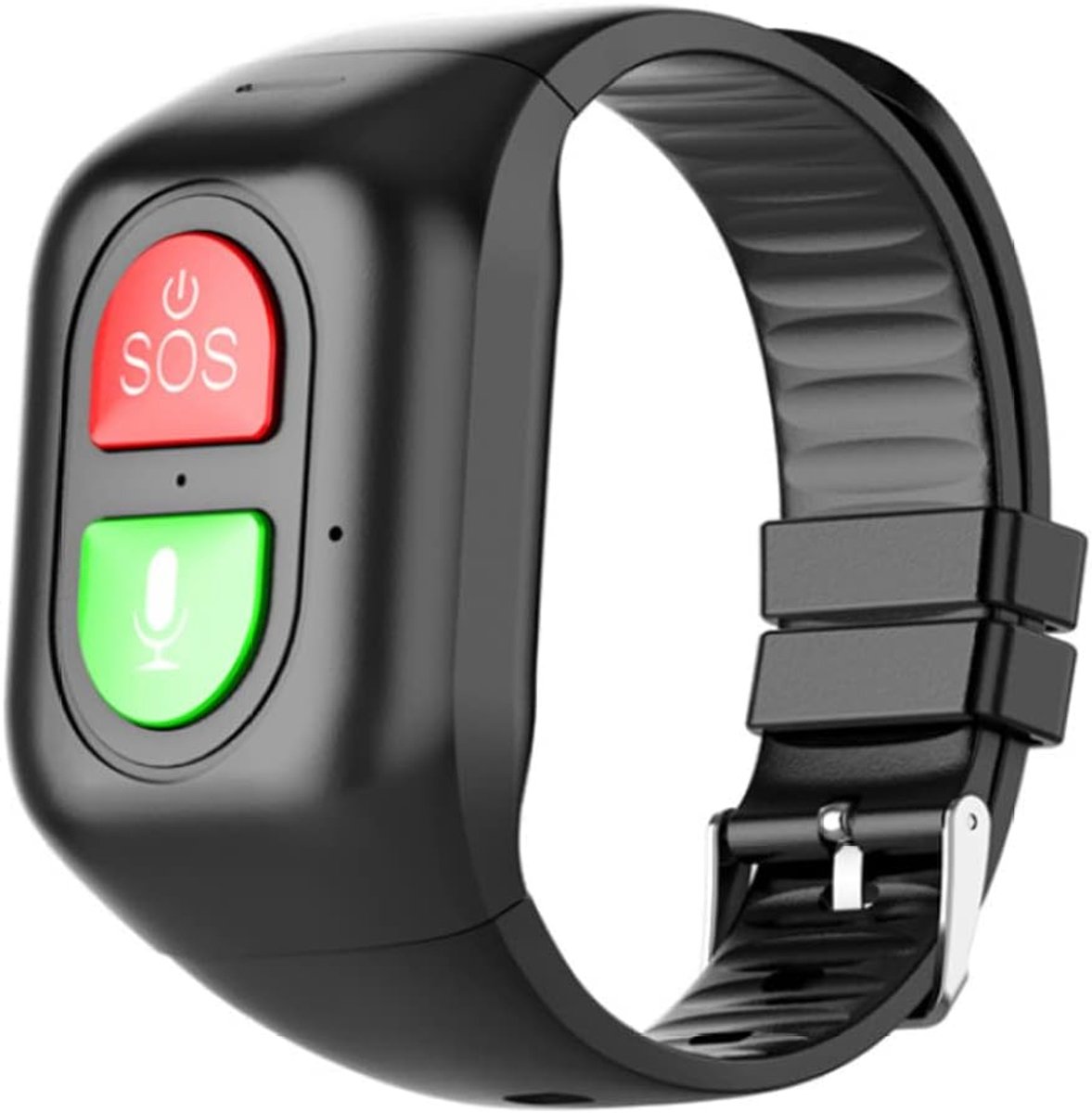 SOS Armband - Locatie Tracker - Noodoproep - Onafhankelijke Oproep - 24 cm - Zwart