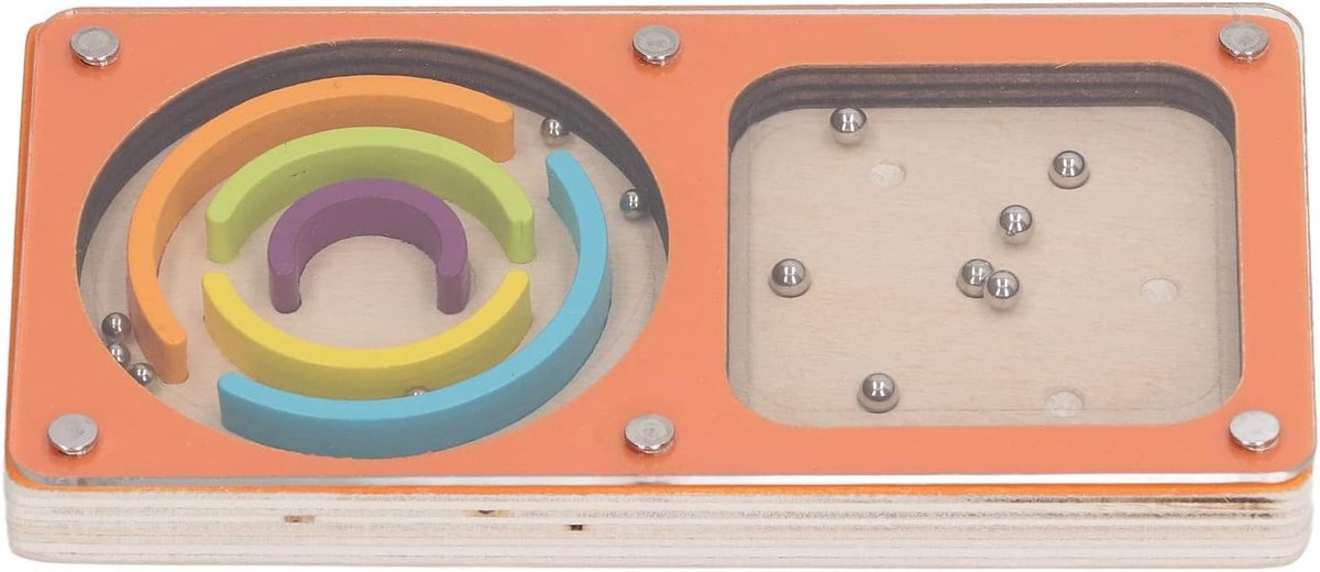 Kinder Flipperkast - Doolhof Spel - Fijne Motoriek Leren - Veilig Glad Ontwerp - Klein Formaat - Felle Kleuren