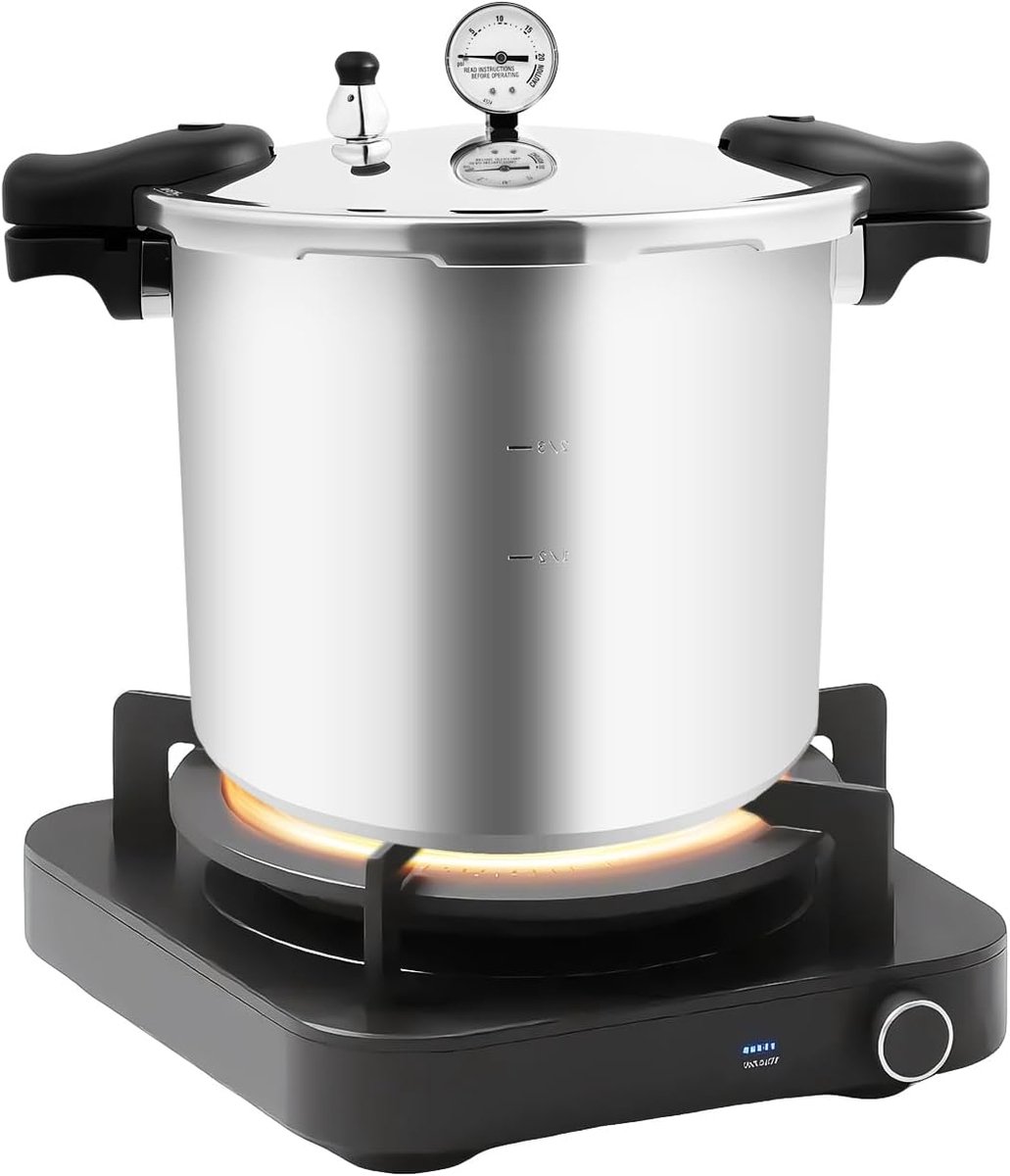 Snelkookpan - Drukkoker - Snel Koken - Explosiebestendig Ontwerp - 22 Liter - Zilver