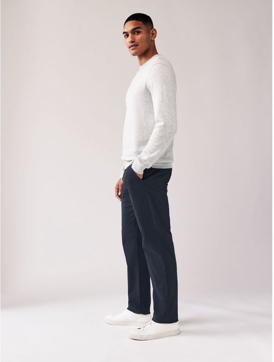 Next - Heren - Stretch-chino's, 2-pack, rechte pasvorm - Grijs