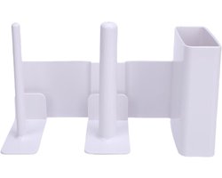 Bekerorganizer – Cup houder – Slushie machine – 35 graden kanteling – 25 x 15 x 10 cm – Wit