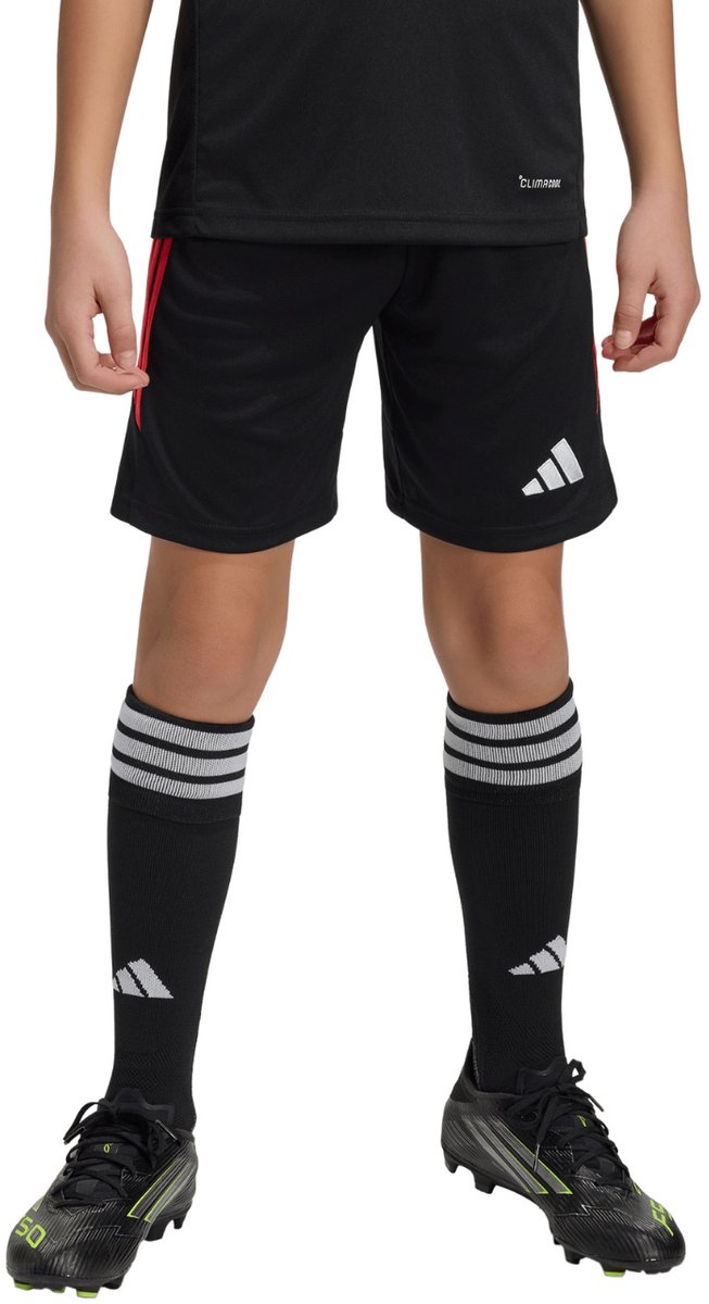 adidas Short Kinderen Tiro 26 League Zwart-Rood - Maat 152cm