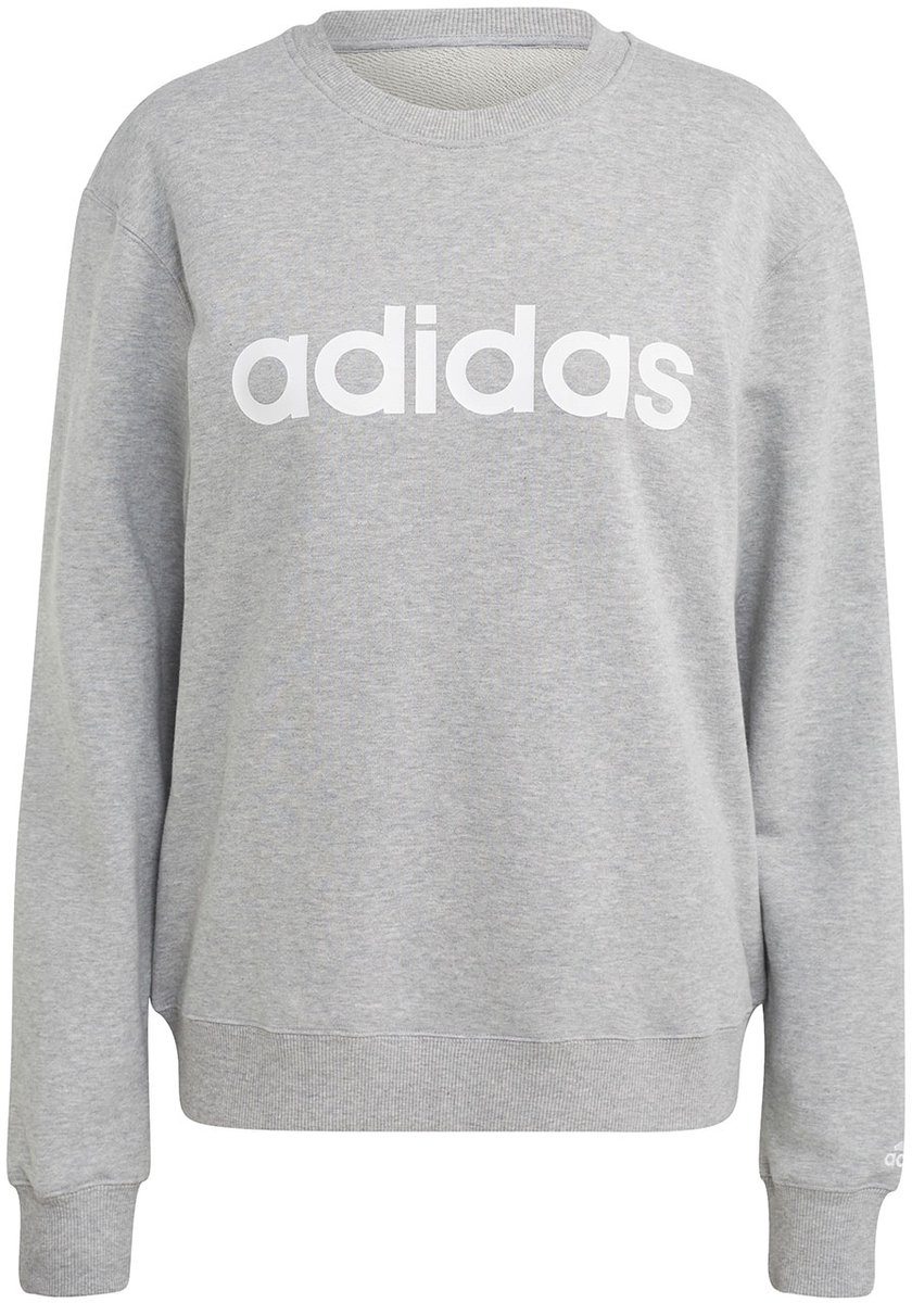 adidas Sweater Dames Essentials Linear French Terry Grijs