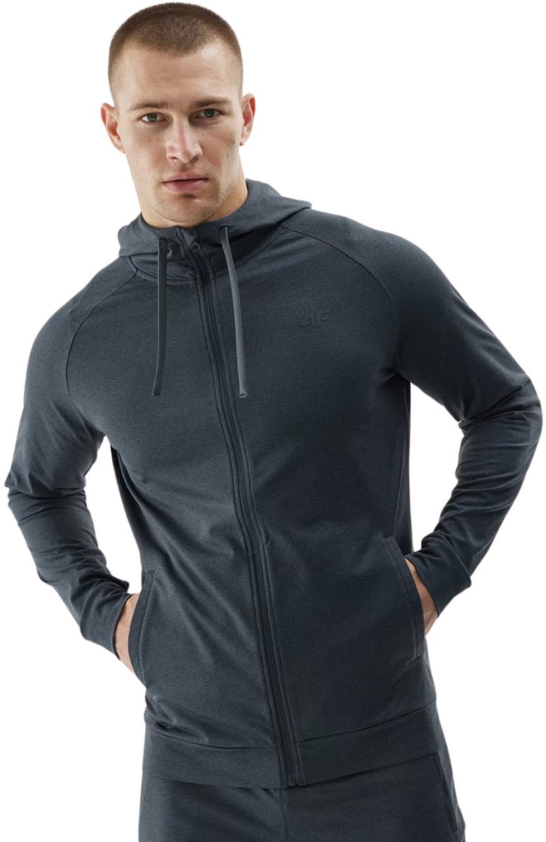 4F Sweater Heren Mêlée 2XL Antraciet