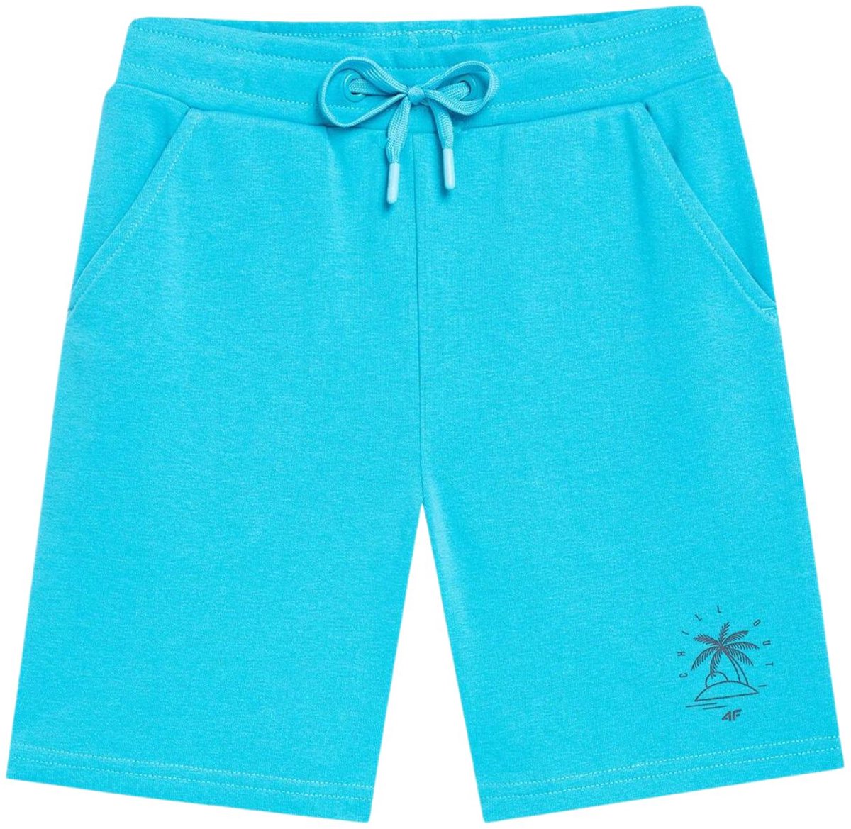 4F Short Jongens Turquoise - Maat 140cm