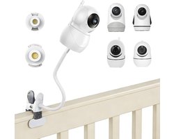 Flexibele babyfoonhouder voor HelloBaby HB65/HB6339/HB66/HB650/HB248/HB6558/HB40 & VTimes VT302, 360° draaibare - ShopVlot