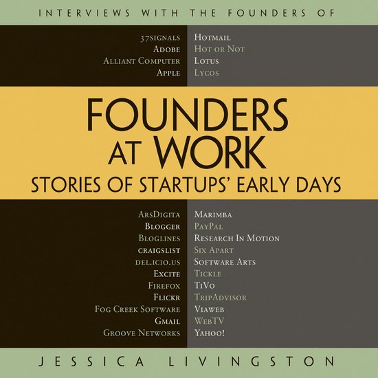 Founders at Work: Stories of Startups' Early Days - cover