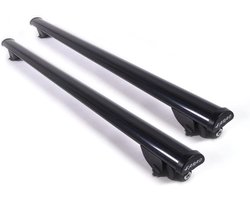 Dakdragers Staal - Imperiaal Set - Auto Transport - Geïntegreerde Leuningen - 75 kg Laadvermogen - Zwart