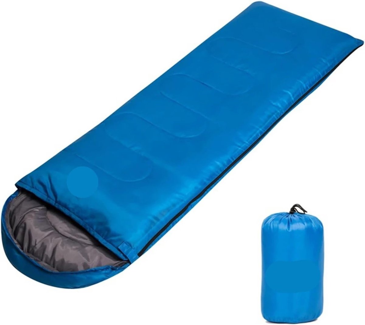 Kampeerslaapzak - Draagbare Slaapzak - Buitenactiviteiten - 3-Seizoenen Gebruik - 210x75cm - Blauw