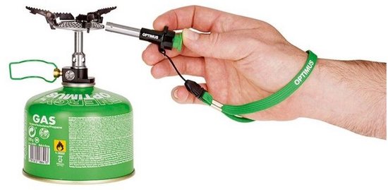 OPTIMUS Crux Lite w Piezo - Camping kooksysteem - 3000W - Brandtijd tot 60 minuten - Minikoker - Campingkooktoestel - Nauwkeurige Vlamcontrole - Aluminium - Grijs van Opti — afbeelding 3
