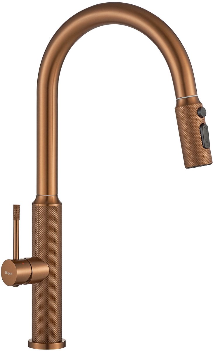 Rea - Master - Keukenkraan - Geborsteld Koper - 21,5X21,5X45,5Cm