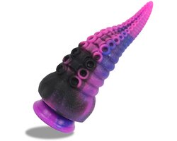 Ynkkvre - Monster Siliconen Dildo - Grote Anale Glow-in-the-Dark Tentakel Dildo - Realistische Tentakelvorm met Roze Droomwereld Glow-in-the-Dark Effect voor Intense Stimulatie - 1 Stuk - Voor Vrouwen in Transparant Roze Droomwereld Gloeiend Design