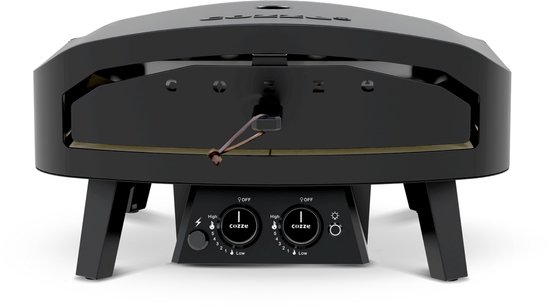 Cozze® 24” Pizza oven op Gas - Black Edition - Extra Groot - Dubbele Pizzasteen - Met Deur - Tot 600°C - Ø60 cm — afbeelding 2