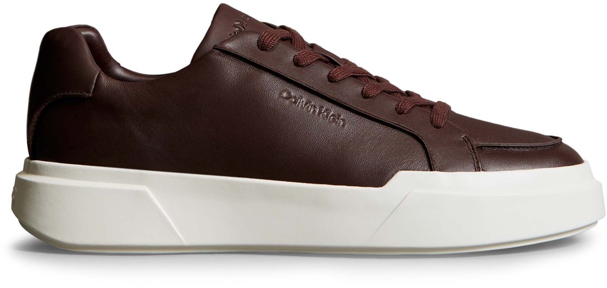 Ck Jeans Chunky Cupsole Lace Sneaker Fashion Wear Volwassen Bruin