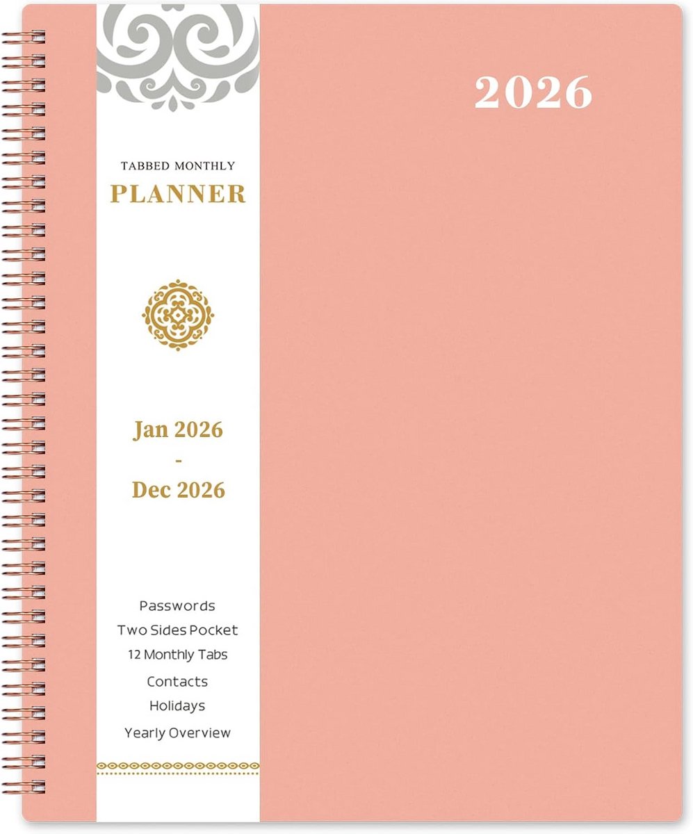 Overzichtelijke Maandplanner 2024-2025 (Juli '24 - Dec '25) - 18 Maanden Agenda met Tabs & Pocket