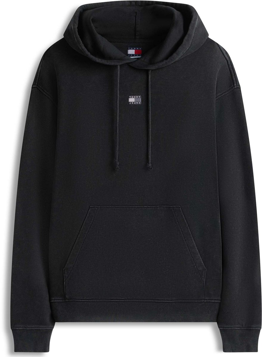 Tommy Jeans Sweatshirt Tjm Rlx Overdyed Fla Fashion Wear Volwassen Zwart