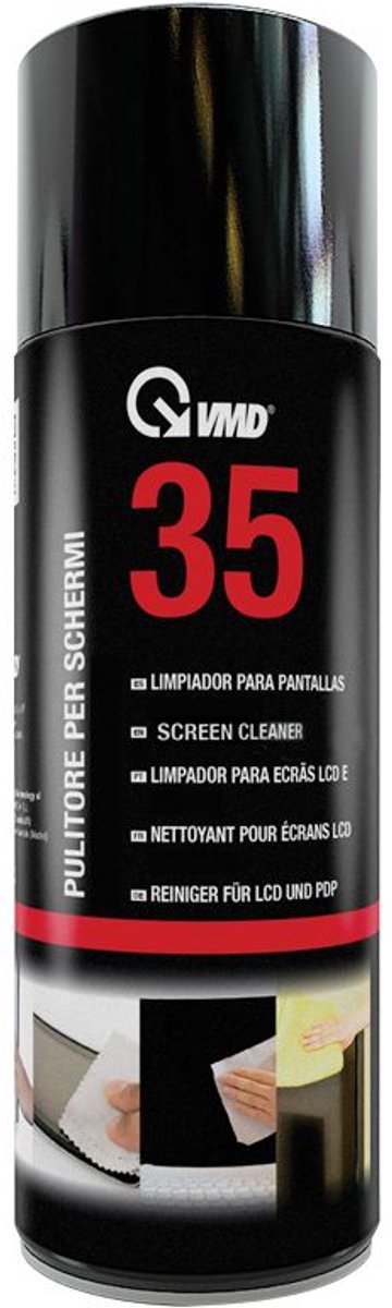 LCD en Plasma Schermreiniger Spray 400ml - Streepvrije Reiniging voor TV’s, Monitors, Spiegels & Glas | Fris Geurend Schuim | VMD35 [17235]