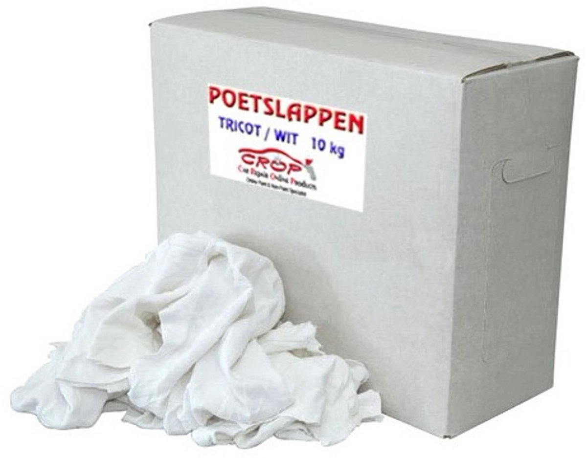 Poetsdoeken Wit - 10kg doos
