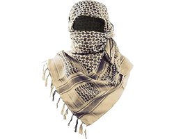 Arabische Shemagh Sjaal – Keffiyeh / Kafiya – Arafat PLO Stijl – Woestijn Sjaal – Unisex - tan