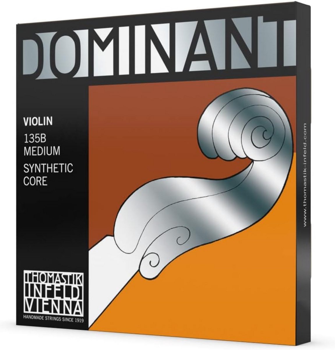 Vioolset Medium E Staal - Complete Set Hoogwaardige Kunststof Kernsnaren