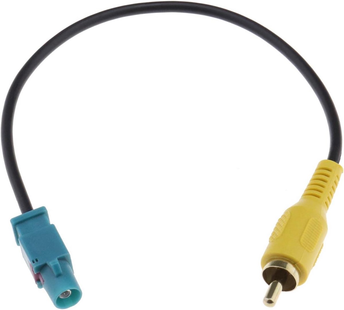Adapterkabel Fakra Z Mannelijk naar RCA Mannelijk voor Auto Achteruitrijcamera