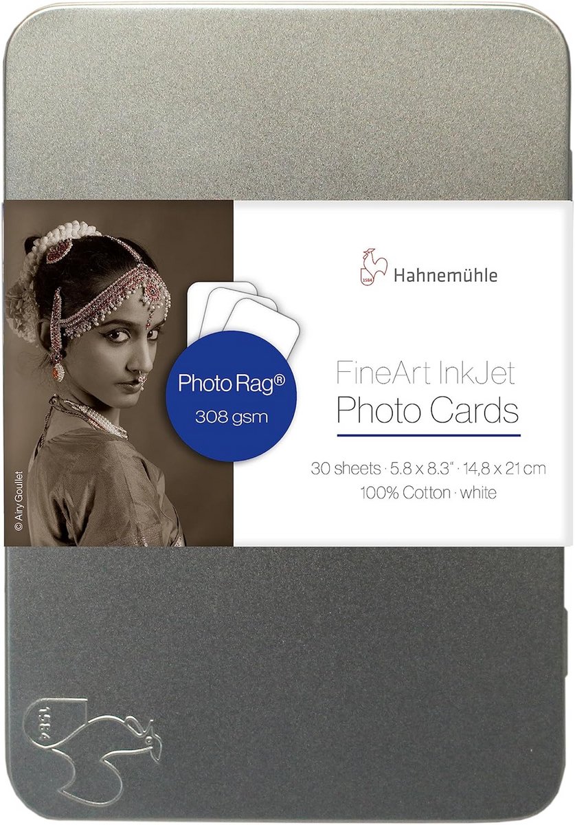 Fotopapier Kaarten Tin Set - 30 FineArt Kaarten