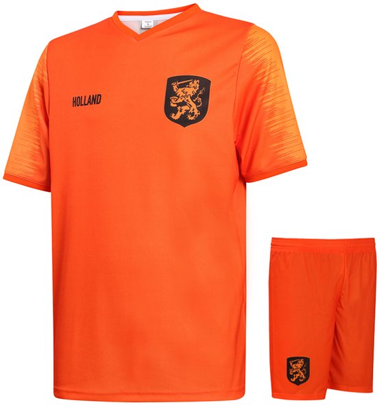 Kit de football à domicile de Nederlands Elftal - Coupe du monde 2022 - Oranje - Kit de football pour Enfants - Garçons et Filles - Adultes - Hommes et femmes - XXL