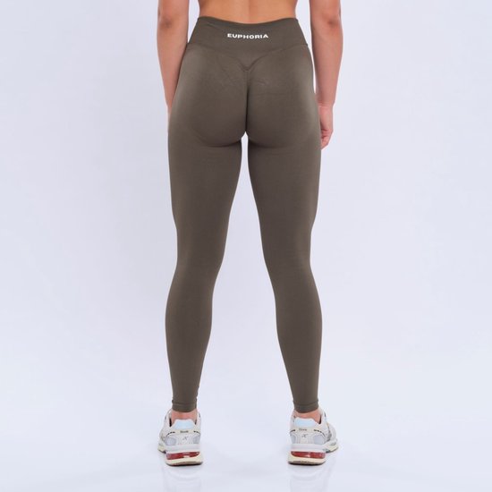 Euphoria Sportlegging Dames - Sportkleding Dames - Sportbroek Dames - Yoga Broek Dames - Groen - Maat S — afbeelding 3