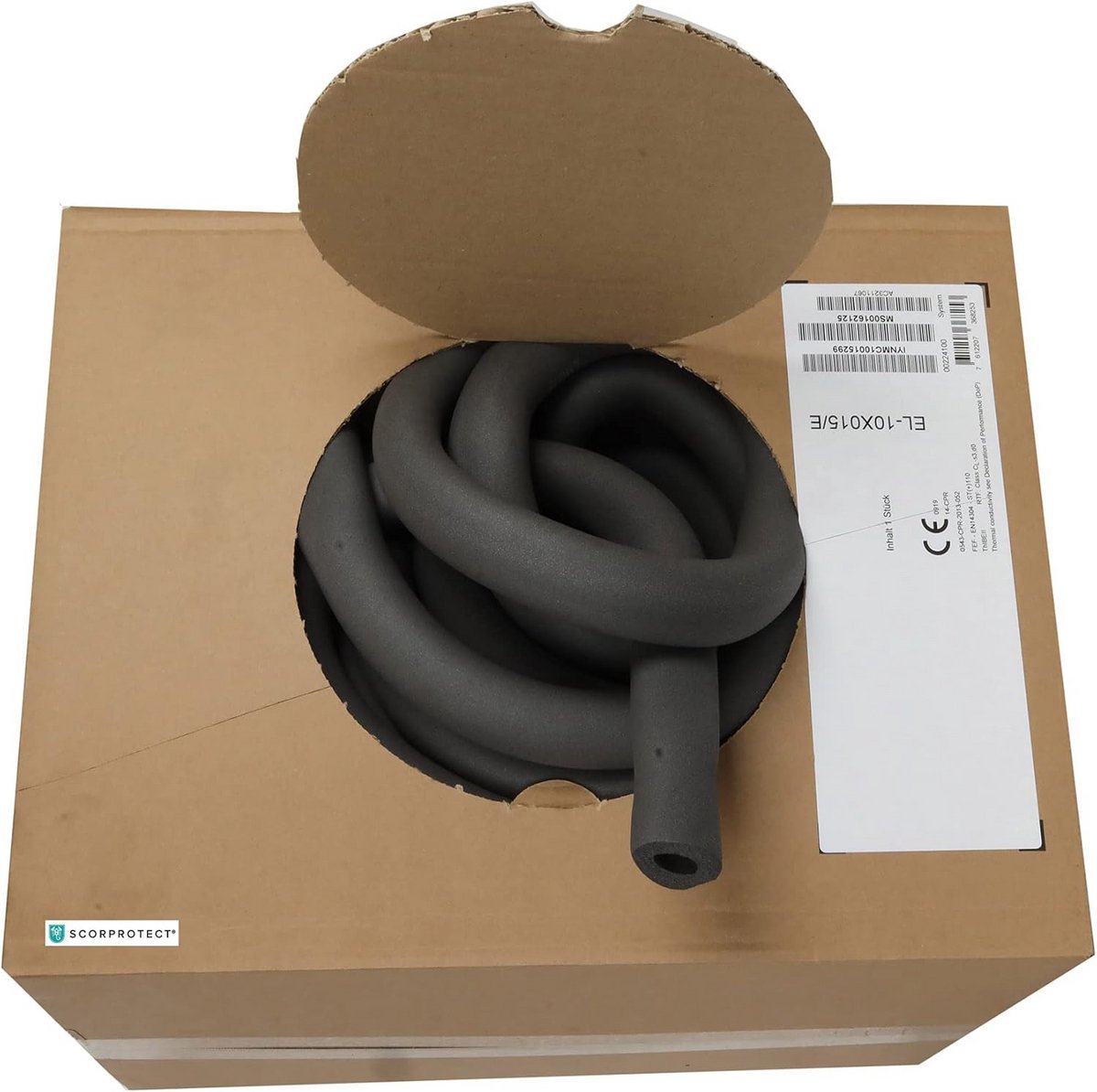 Flexibele Rubber Isolatie Buis voor Verwarming en Sanitair - 15mm x 10mm