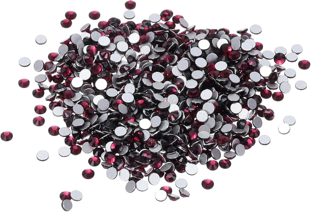 SS8/1440pcs Glass Diamante Rhinestone - Man Made Gems - Paars