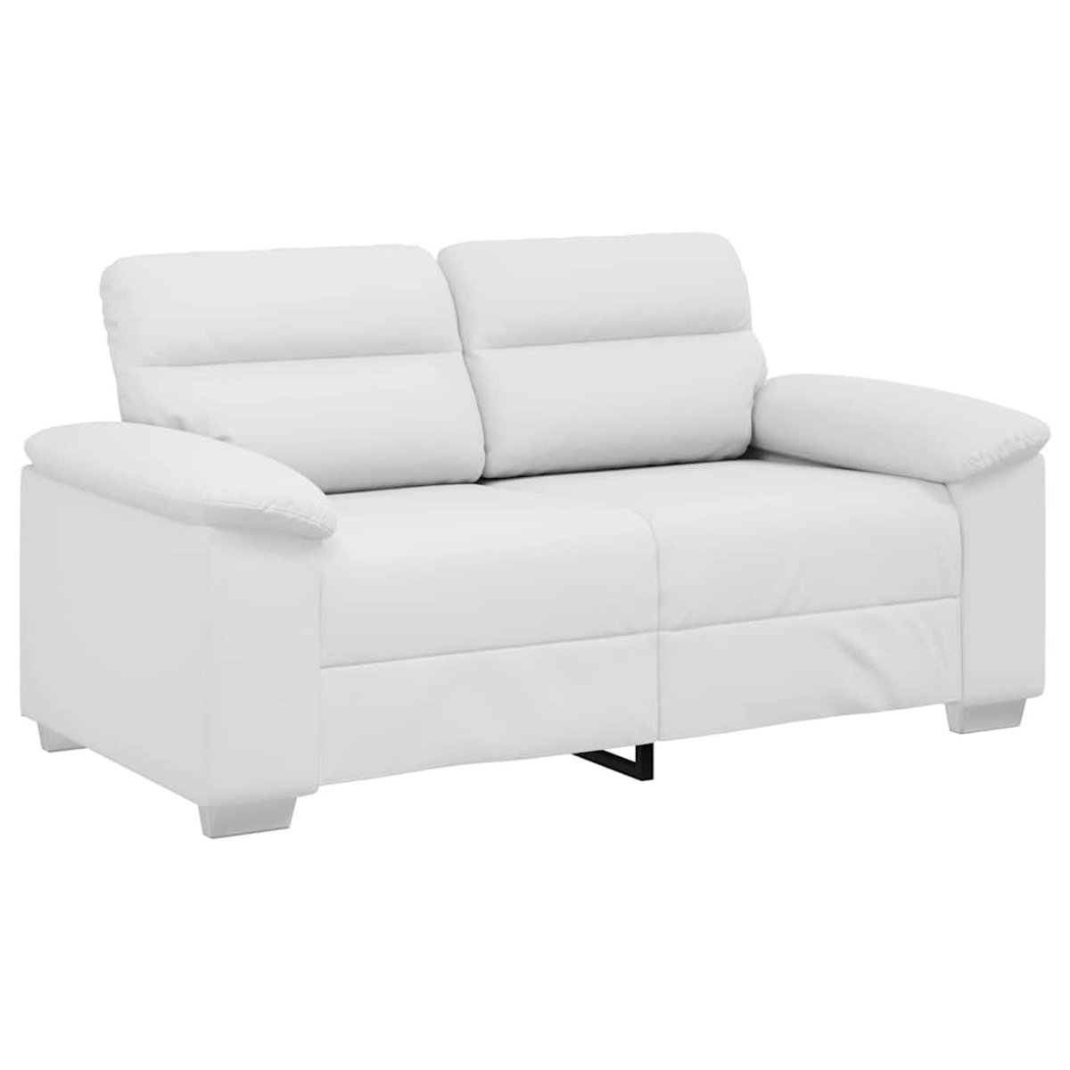 vidaXL 2-zitsbank - wit - 160x81x84 - cm - kunstleer