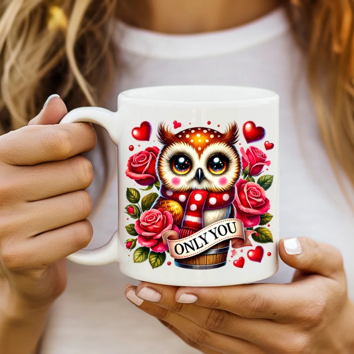 Valentijns Mok 300 ml – Keramische Koffiemok – Liefdevol Design – Cadeau voor Valentijnsdag
