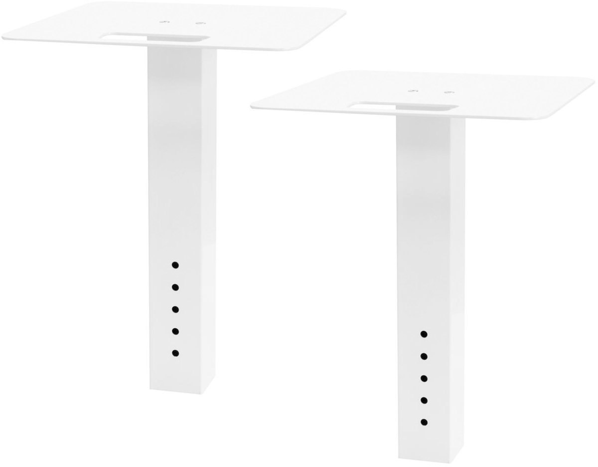 Omnitronic BOOZ Event Stand Tower Weiss Ablagen für Monitor Speaker - DJ-tafel