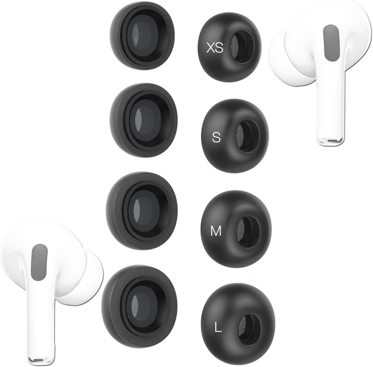 Hoesjes voor AirPods Pro/Pro 2e Generatie - Zachte Memory Foam Oordopjes