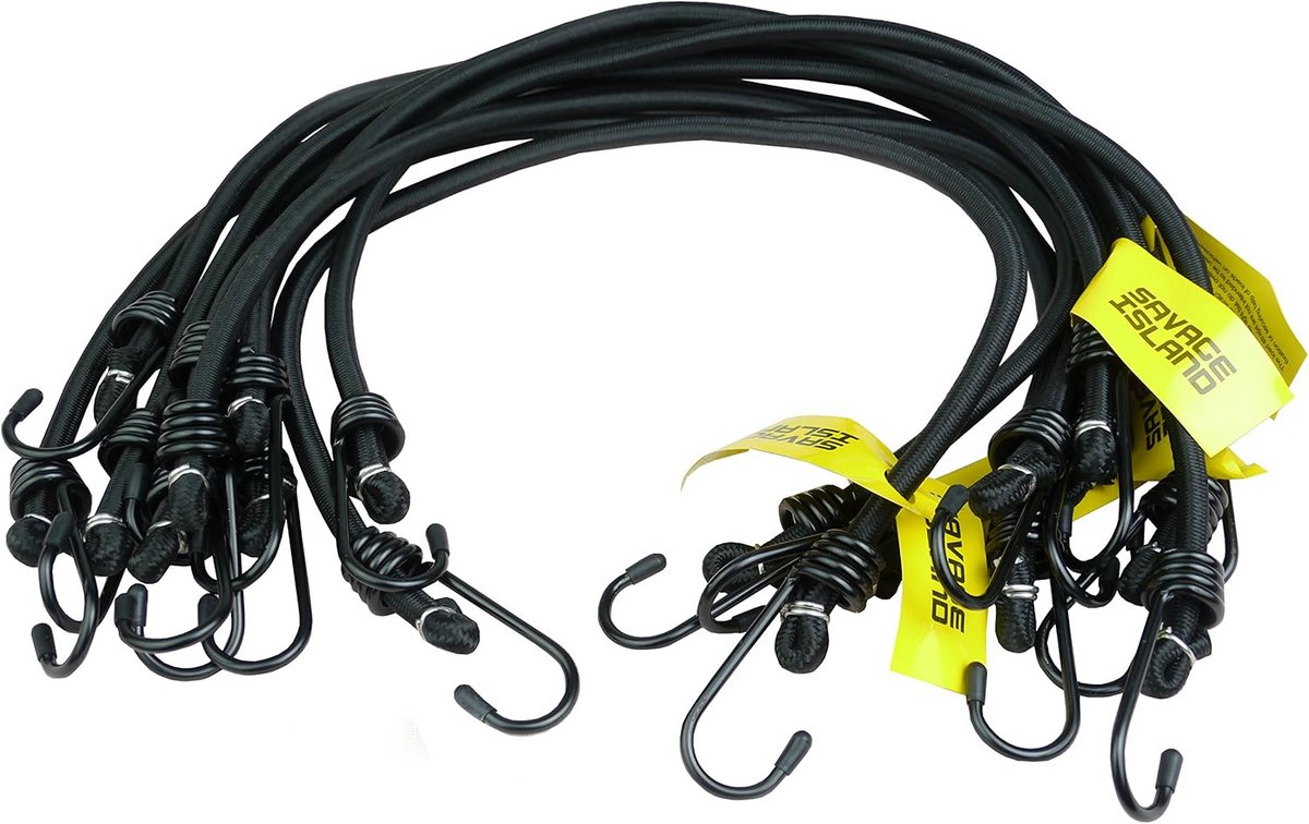 10 Extra Sterke Elastische Spanbanden met Haak voor Buitenactiviteiten