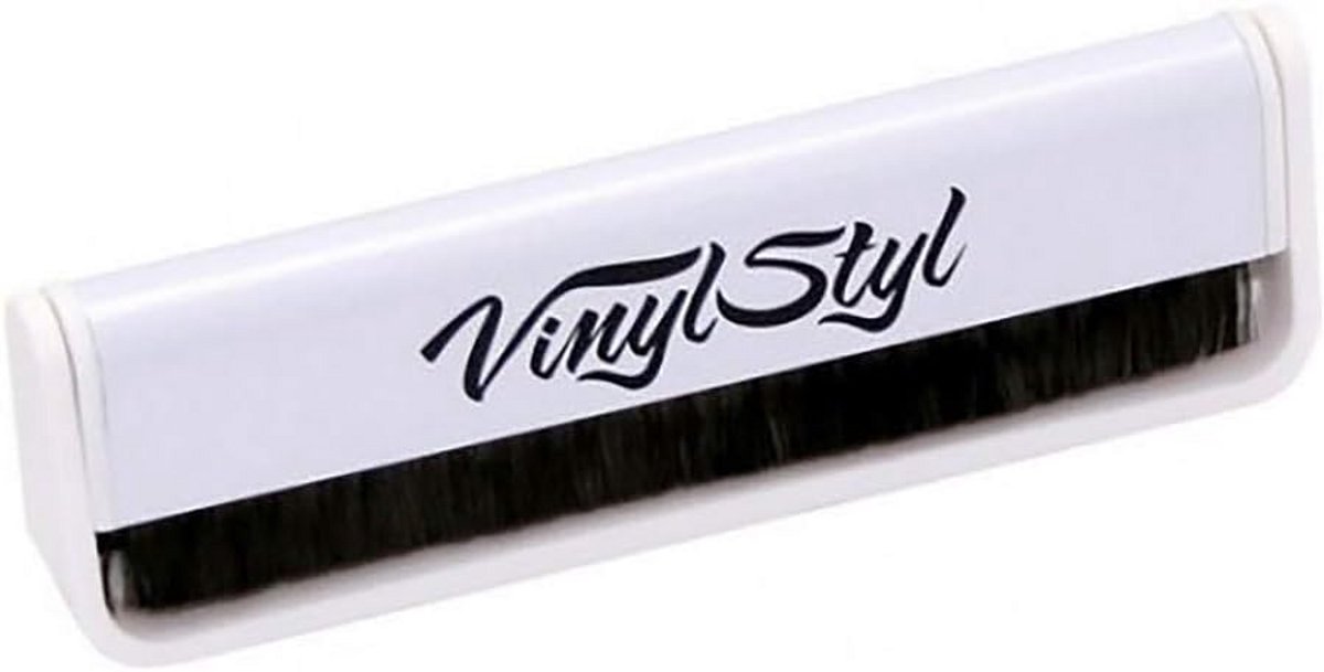 Antistatische Koolstofvezel Platenborstel voor Vinyl Records - Grondige Reiniging