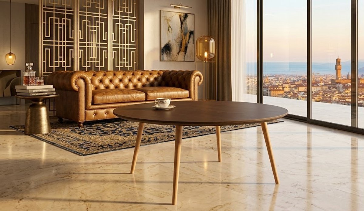 Ronde Vouwbare Tafelblad 100cm - Ruimtebesparend & Multifunctioneel - Casa Serena - Wit Houten Tafelblad voor Buiten, Keuken, Eettafel, Koffietafel en Feestjes – 100 cm – Casa Dorada