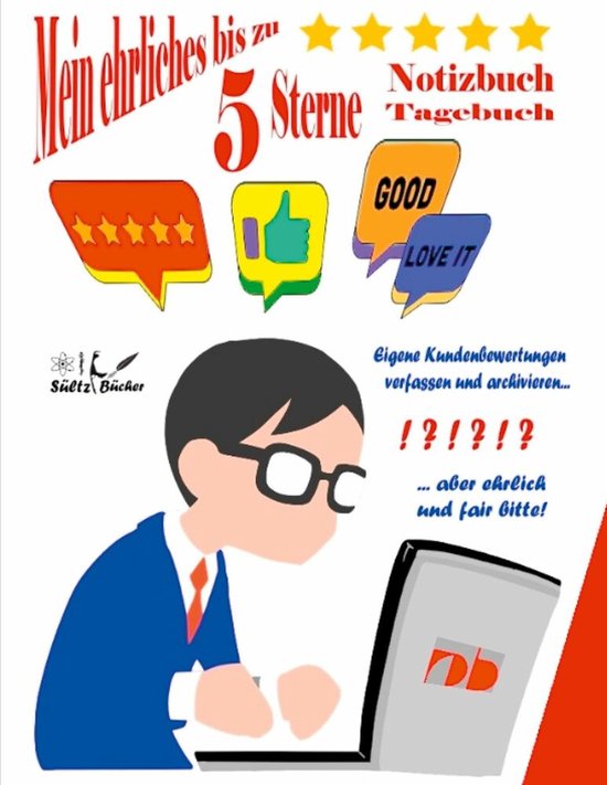 Mein ehrliches bis zu 5 Sterne Notizbuch Tagebuch - cover