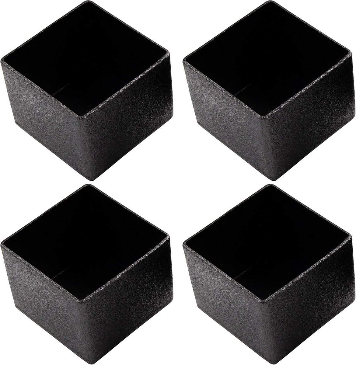 4 stuks glijdoppen voor vierkante buizen buitenmaat 50 x 50 mm