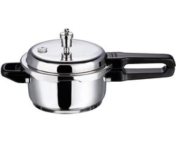 RVS Pressure Cooker 2 Liter met Sandwich Bodem - Zilver