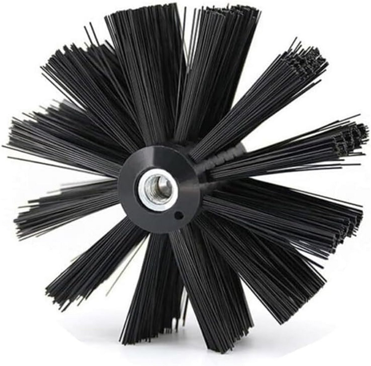 Schoorsteenreinigingsborstel flexibel nylon borstelkop 150 mm M8-schroefdraad