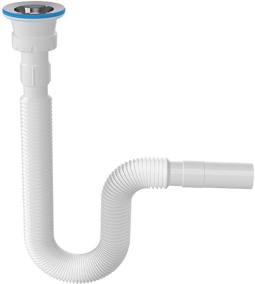 Flexibele Zwanenhals Sifon 1 1/4" voor Afvoer, Verstelbaar (32mm)