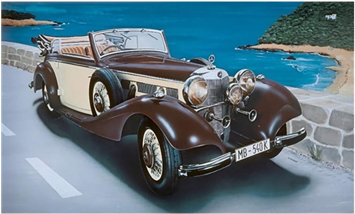 Modelbouw Set Mercedes Benz 540K Klassieke Auto Schaal 1:24 - Bouwpakket